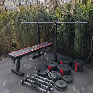 Home gym set barbell dumbbell plates hop sport