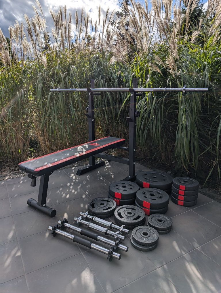 Home gym set barbell dumbbell plates hop sport